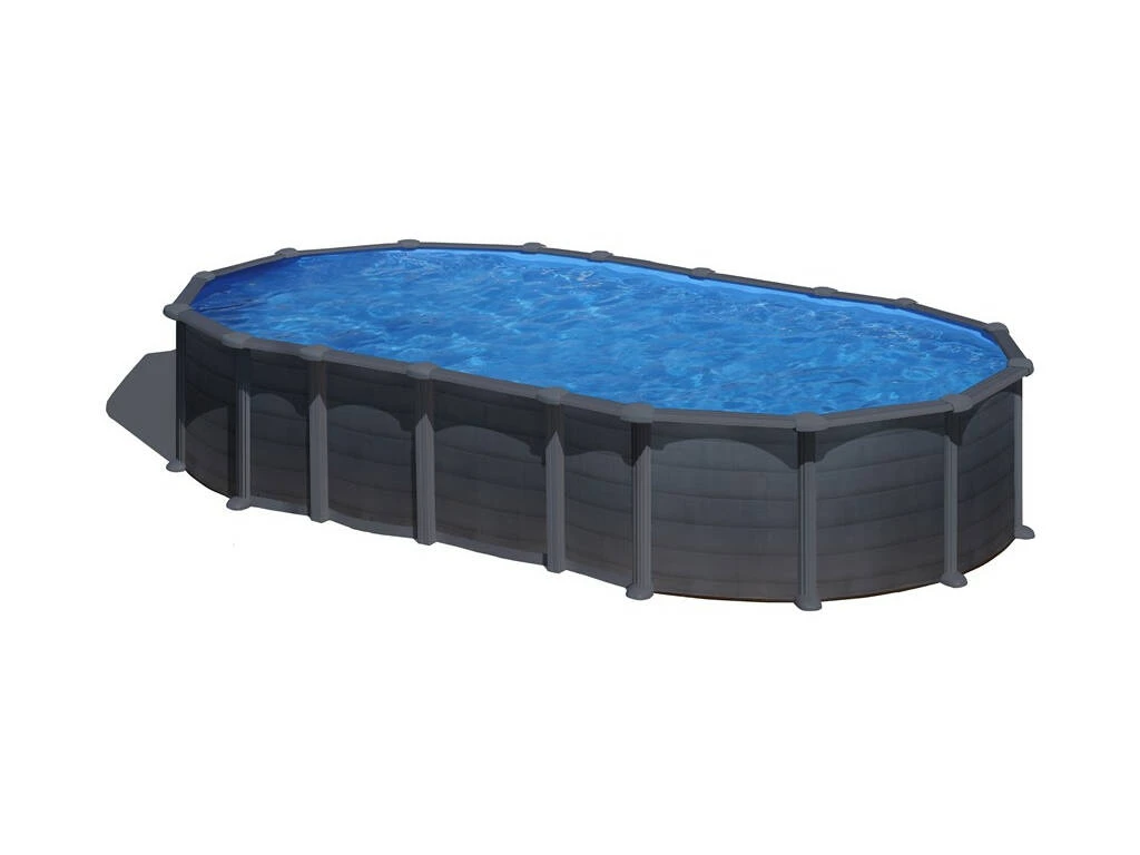 Piscina Ovalada Grafito Capri 610x375x132 cm. Gre KITPROV6188GF Piscina Ovalada Grafito Capri 610x375x132 Cm. Gre KITPROV6188GF -Piscinas Artículos Tienda 1011143019g00