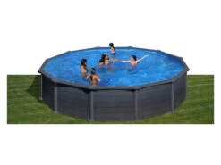 Piscina Redonda Grafito Granada 460x132 Cm. Gre KITPR458GF -Piscinas Artículos Tienda 1011143027g01