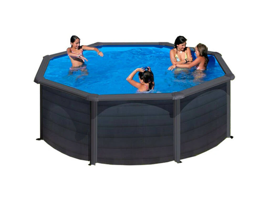Piscina Redonda Grafito Kea 460x120 cm. Gre KIT460GF Piscina Redonda Grafito Kea 460x120 Cm. Gre KIT460GF -Piscinas Artículos Tienda 1011143032g00