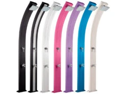 Ducha Solar Aluminio Spring Azul Con Enjuaga Pies Poolstar DS-A122BL -Piscinas Artículos Tienda 1011143283g02