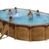 Piscina Imitación Madera Pacific 610x375x120 Cm. Gre KIT610W -Piscinas Artículos Tienda 16547g00