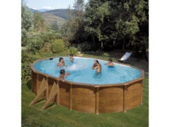 Piscina Imitación Madera Pacific 610x375x120 Cm. Gre KIT610W -Piscinas Artículos Tienda 16547g03