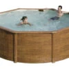 Piscina Imitación Madera Pacific 350x120 Cm. Gre KIT350W -Piscinas Artículos Tienda 16624g00