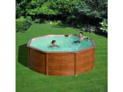Piscina Imitación Madera Pacific 350x120 Cm. Gre KIT350W -Piscinas Artículos Tienda 16624g03