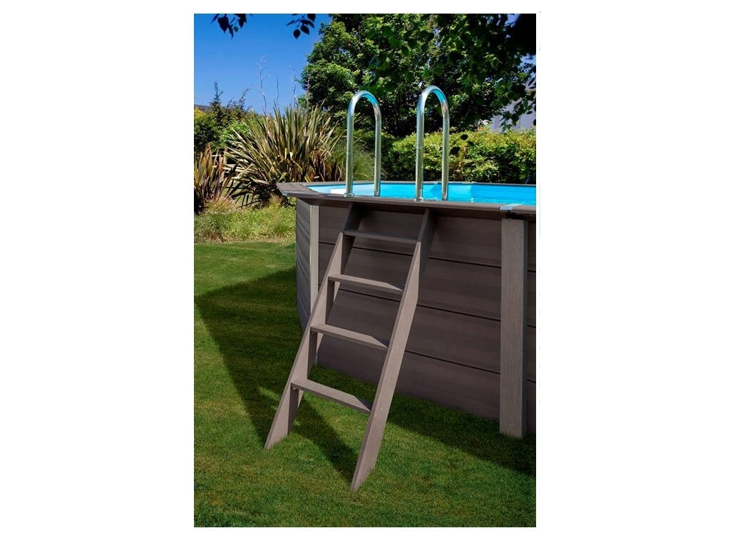 Piscina Cuadrada Madera Composite 326x326x124 cm. Gre KPCOR28 Piscina Cuadrada Madera Composite 326x326x124 Cm. Gre KPCOR28 -Piscinas Artículos Tienda 1911147476g02
