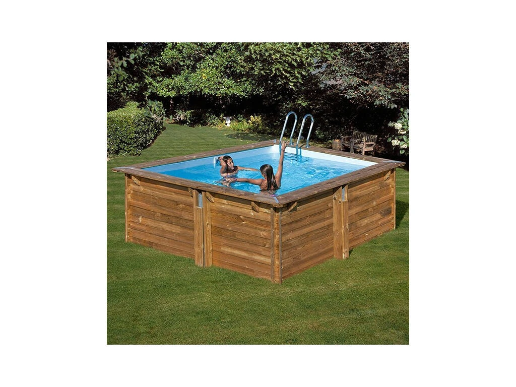 Piscina Cuadrada Madera Carra 305X305X119 cm. Gre 790205 Piscina Cuadrada Madera Carra 305X305X119 Cm. Gre 790205 -Piscinas Artículos Tienda 1999951301g01