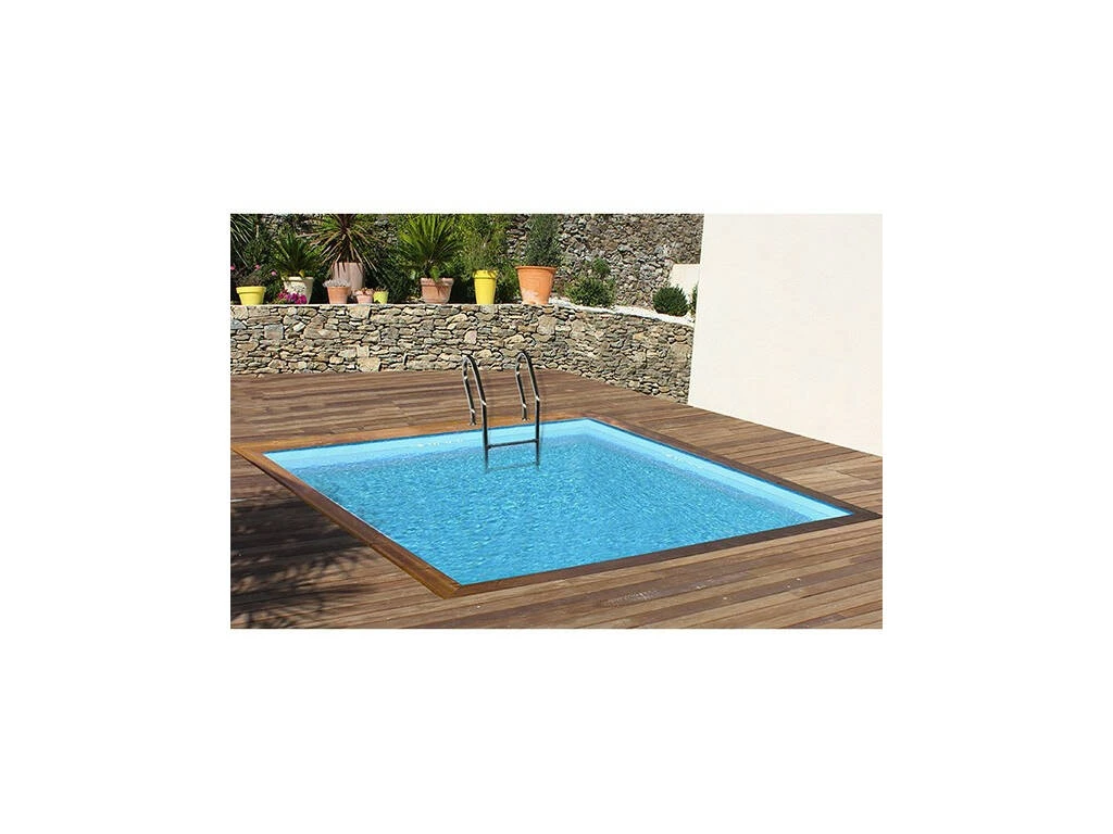 Piscina Cuadrada Madera Carra 305X305X119 cm. Gre 790205 Piscina Cuadrada Madera Carra 305X305X119 Cm. Gre 790205 -Piscinas Artículos Tienda 1999951301g02
