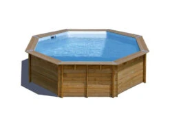 Piscina Redonda Madera Ananas 428X117 Cm. Gre 790210