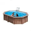 Piscina Ovalada Madera Bambu 535X335X130 Cm. Gre KPBOC535 -Piscinas Artículos Tienda 1999951309g00