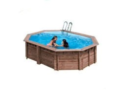 Piscina Ovalada Madera Bambu 535X335X130 Cm. Gre KPBOC535