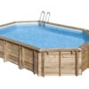 Piscina Ovalada Madera Avocado 656X456X131 Cm. Gre 790203 -Piscinas Artículos Tienda 1999951313g00