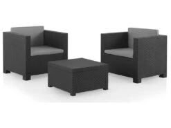 Muebles Jardín Set Diva Tete A Tete Grafito SP Berner 55442