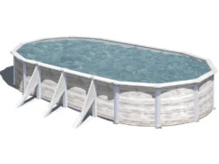 Piscina De Acero Finlandia 730x375X120 Cm. Gre KIT730N