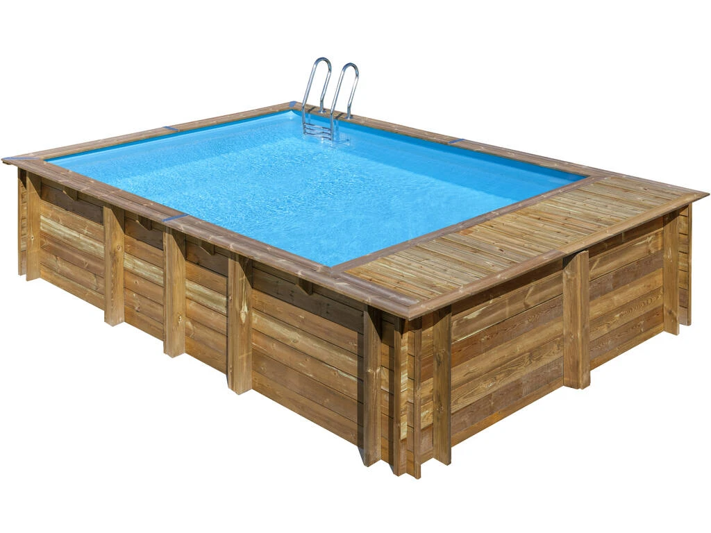 Piscina Rectangular Madera Evora Plus 620X420X136 cm. Gre 800009 Piscina Rectangular Madera Evora Plus 620X420X136 Cm. Gre 800009 -Piscinas Artículos Tienda 1999957156g00