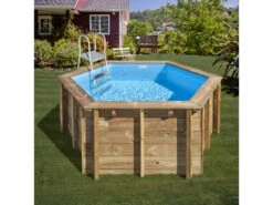 Piscina Redonda Madera Lili 2 280X107 Cm. Gre 800008
