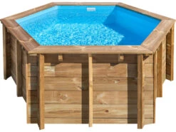 Piscina Redonda Madera Lili 2 280X107 Cm. Gre 800008 -Piscinas Artículos Tienda 1999957160g02