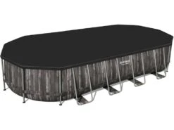 Piscina Desmontable Oval Power Steel Imitacion Madera 732X366X122 Cm. Bestway 5611T -Piscinas Artículos Tienda 1999960704g04