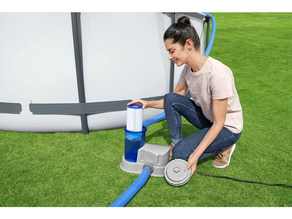 Depuradora de Cartucho 5.678 L/H Transparente Bestway 58675 Depuradora De Cartucho 5.678 L/H Transparente Bestway 58675 -Piscinas Artículos Tienda 1999963037g02