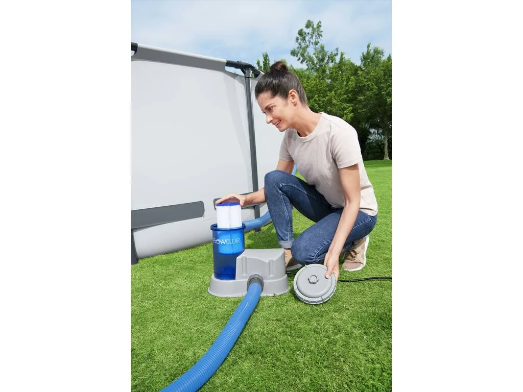 Depuradora de Cartucho 5.678 L/H Transparente Bestway 58675 Depuradora De Cartucho 5.678 L/H Transparente Bestway 58675 -Piscinas Artículos Tienda 1999963037g04