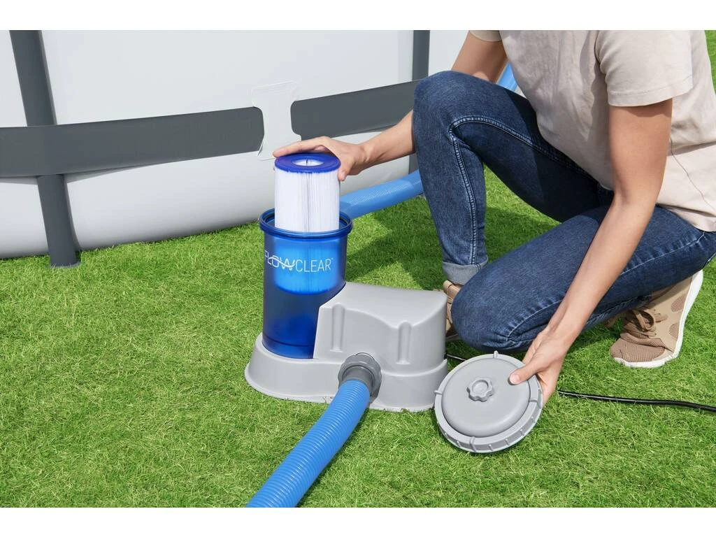 Depuradora de Cartucho 5.678 L/H Transparente Bestway 58675 Depuradora De Cartucho 5.678 L/H Transparente Bestway 58675 -Piscinas Artículos Tienda 1999963037g05