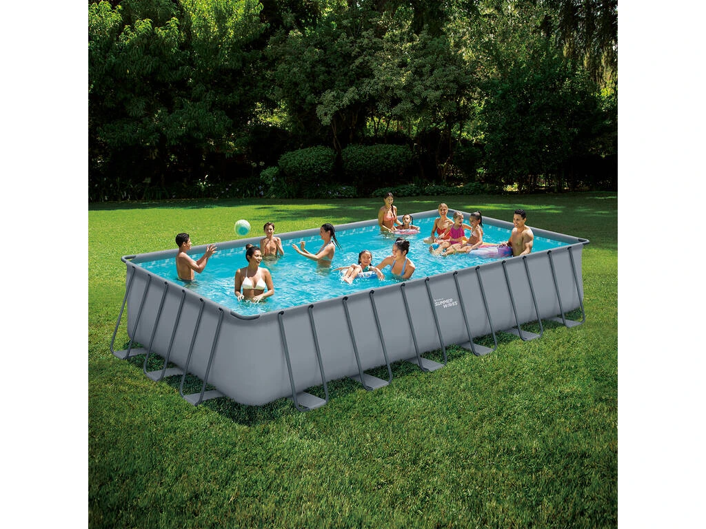 Piscina Desmontable de 732x366x132 cm. con Depuradora de Arena y Kit Limpieza Polygroup P424125210EU Piscina Desmontable De 732x366x132 Cm. Con Depuradora De Arena Y Kit Limpieza Polygroup P424125210EU -Piscinas Artículos Tienda 1999966182g02