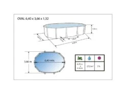 Piscina Ibiza Prestigio 640x366x132 Cm. Toi 1265 -Piscinas Artículos Tienda 1999969697g02