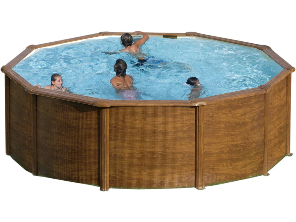 Piscina Imitación Madera Mauritius 350x132 cm. Gre KITPR358WO Piscina Imitación Madera Mauritius 350x132 Cm. Gre KITPR358WO -Piscinas Artículos Tienda 25156g00