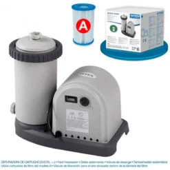 Depuradora Intex Cartucho Krystal 5.678 L/h 4 Depuradora Intex Cartucho Krystal 5.678 L/h -Piscinas Artículos Tienda 28636 depuradora de cartucho krystal clear tm 5678lh 1