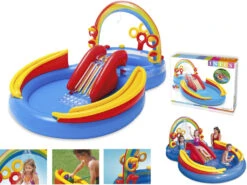 Centro De Juegos Arcoiris 297x193x135 Cm Intex 57453 -Piscinas Artículos Tienda 9019g01