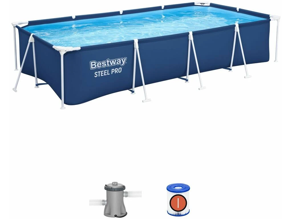 Piscina Desmontable 400x211x81 Cm. Bestway 56424 Piscina Desmontable 400x211x81 Cm. Bestway 56424 -Piscinas Artículos Tienda 9532g00