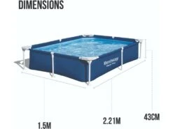 Piscina Desmontable 221x150x43 Cm. Bestway 56401 -Piscinas Artículos Tienda 9772g03