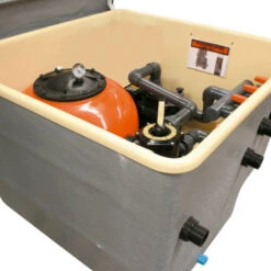 Contenedor De Filtración PQS -Piscinas Artículos Tienda caseta semienterrada enterrada pqs interior