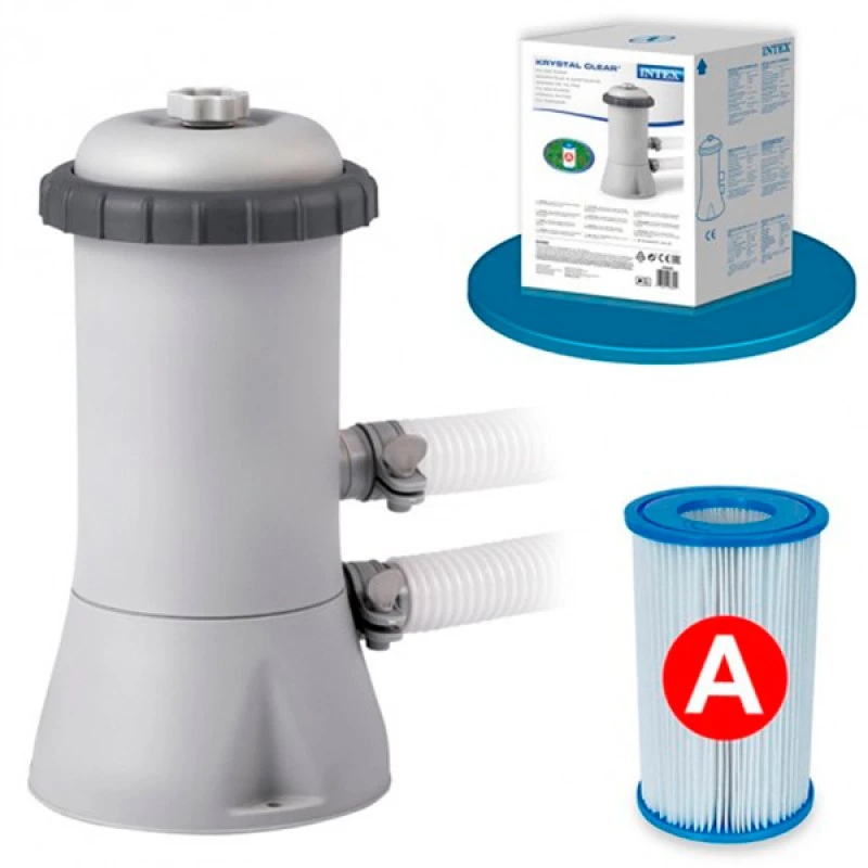 Depuradora Cartucho Krystal 2.006 l/h Intex Depuradora Cartucho Krystal 2.006 L/h Intex -Piscinas Artículos Tienda depuradora cartucho 2.006lh pack