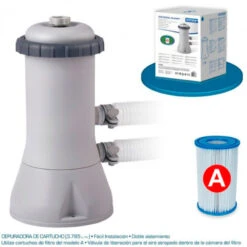 Intex Depuradora Cartucho Krystal 3.785 L/h -Piscinas Artículos Tienda depuradora cartucho 3785lh pack