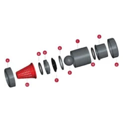 Válvula Antirretorno Bola PVC EPDM Encolar -Piscinas Artículos Tienda despiece valvula antirretorno bola cepex