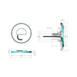 Foco LED Moonlight Blanco -Piscinas Artículos Tienda dimensiones focos moonlight spectravision