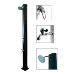 Ducha Solar PVC 40L 3 Ducha Solar PVC 40L -Piscinas Artículos Tienda ducha solar pvc grifo lavapies pqs