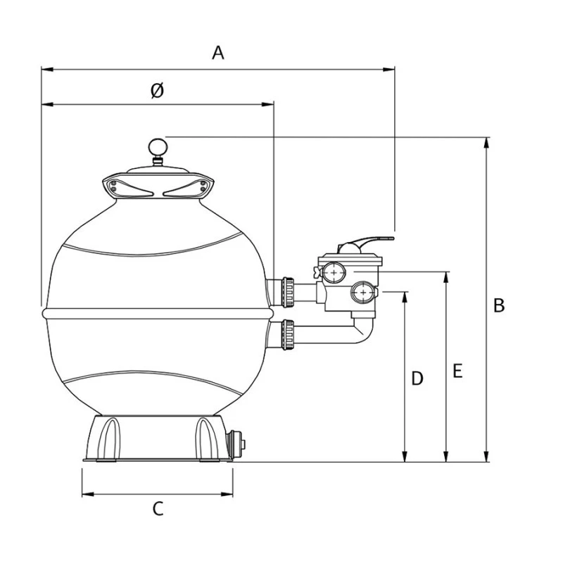 Filtro de Arena Filterkit Base Espa Filtro De Arena Filterkit Base Espa -Piscinas Artículos Tienda filtro arena filterkit plus espa medidas