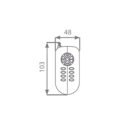 Foco Led RGB PAR 56 Con Marco Y Mando Astralpool -Piscinas Artículos Tienda lampara par56 blanca marco mandoesquema
