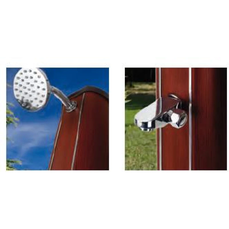 Ducha Solar Piscina Gre 32l Redonda Ducha Solar Piscina Gre 32l Redonda -Piscinas Artículos Tienda madera redonda 1