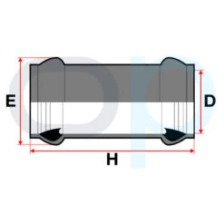 Manguito Unión Junta Elástica PVC 3 Manguito Unión Junta Elástica PVC -Piscinas Artículos Tienda medidas manguito union junta elastica pvc