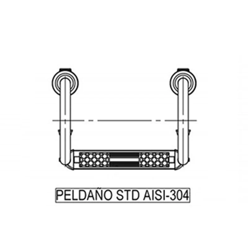 Escalera pasamanos Muro Astralpool Escalera Pasamanos Muro Astralpool -Piscinas Artículos Tienda pelda o standard escalera pasamanos astralpool