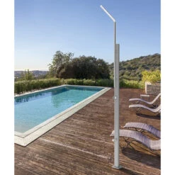 Ducha De Aluminio Estándar Gre -Piscinas Artículos Tienda piscina ducha aluminio gre ss10ns