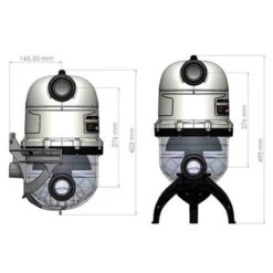 Prefiltro Hidrociclónico Hydrospin 4 Prefiltro Hidrociclónico Hydrospin -Piscinas Artículos Tienda prefiltro hydrospin astralpool medidas