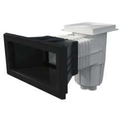 Skimmer Boca Ampliación Con Tapa Cuadrada Piscina Liner Y Prefabricada -Piscinas Artículos Tienda skimmer boca ampliacion tapa cuadrada antracita