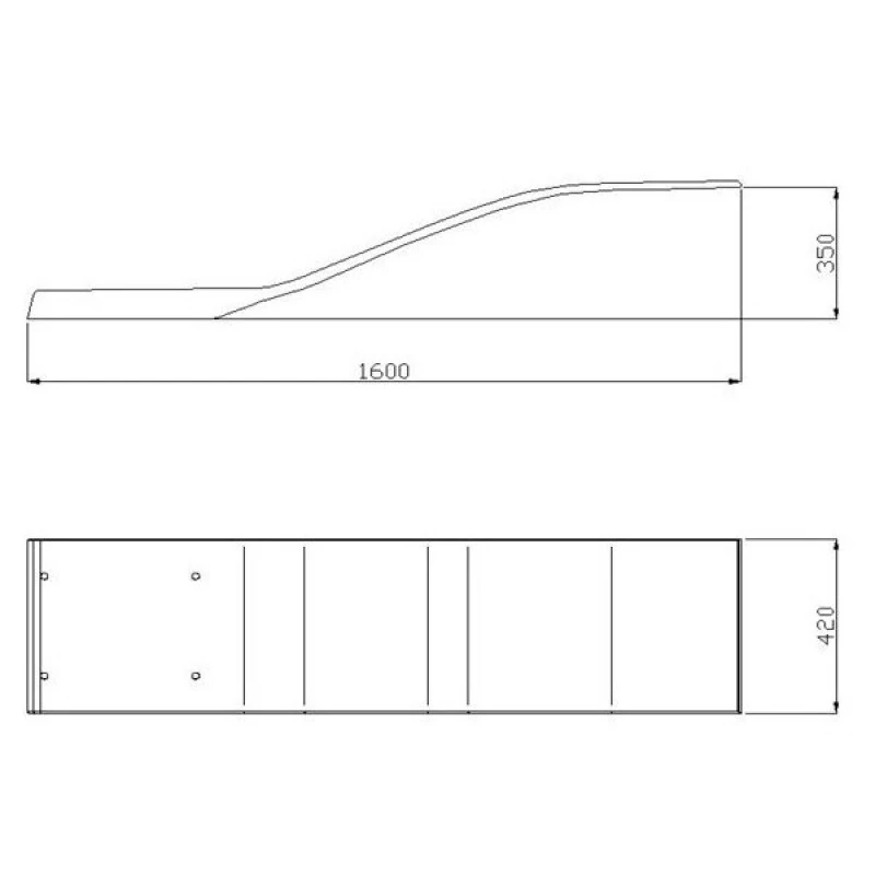 Trampolín Delfino Astralpool Trampolín Delfino Astralpool -Piscinas Artículos Tienda trampol n delfino astralpool plano medidas